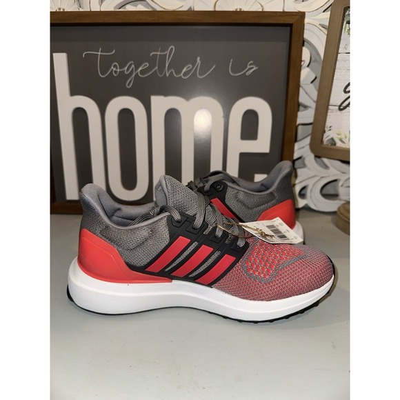 Adidas Big Kids' adidas Ultradream DNA Shoes Size 5.5 Red Heather Gray - Picture 8 of 12